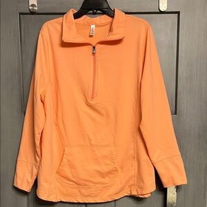 Women’s Exertek Coral Orange Quarter-Zip Pullover